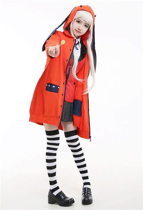 Kakegurui - Compulsive Gambler Runa Yomozuki Hoodie Coat Cosplay ...