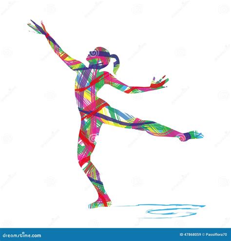 Abstract Silhouette of Dancer Stock Vector - Illustration of sport ...