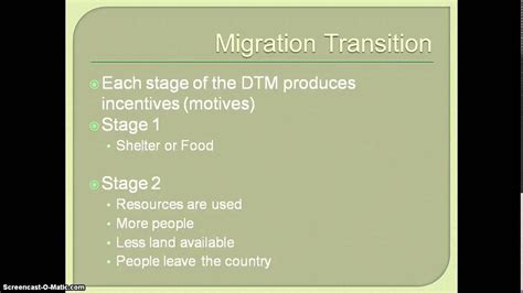 Zelinsky Model Of Migration Transition