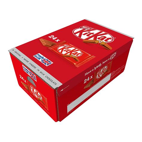 Nestle 4 Wafer Fingers in Milk Chocolate KitKat Box, 24 x 41.5 g 1315/- Bisarga: Online ...