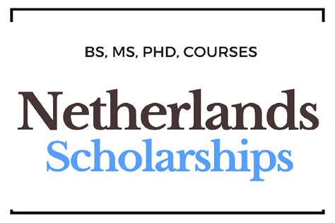 Netherlands 12 scholarships you should apply for today