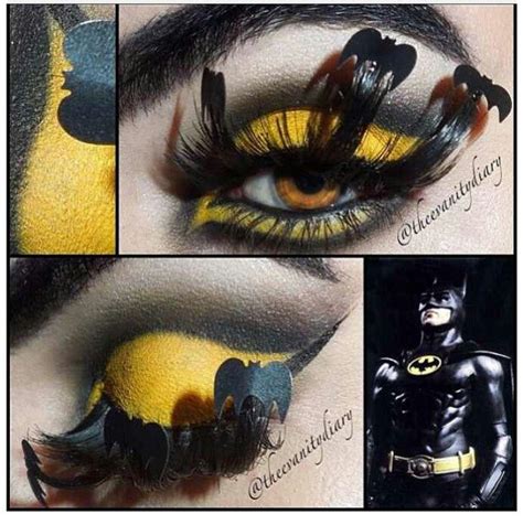 Awesome Batman inspired makeup Mack Up, Batman Inspired, Makeup Inspiration, Halloween Wreath ...