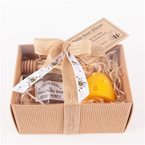 SMALL KRAFT BEEHIVE HONEY GIFT BOX - Dublin Honey Killester