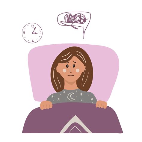 Woman have insomnia. Vector cartoon hand drawn illustration 11132255 Vector Art at Vecteezy