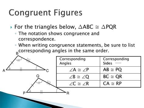 PPT - Geometry 1 Unit 4 Congruent Triangles PowerPoint Presentation ...