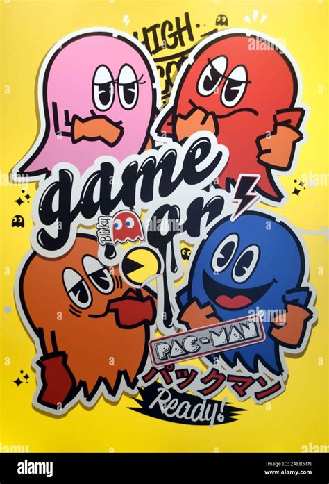 Pac Man game characters Stock Photo - Alamy