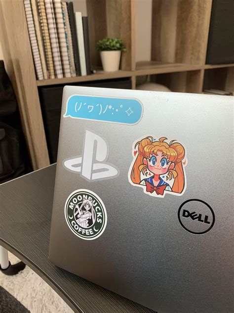 Sailor Moon Stickers on My Laptop : sailormoon