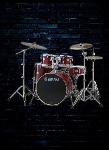 Yamaha Stage Custom Birch 5-Piece Drum Set - Cranberry Red