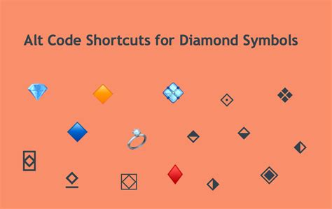 Alt Code Shortcuts for Diamond Symbols – WebNots