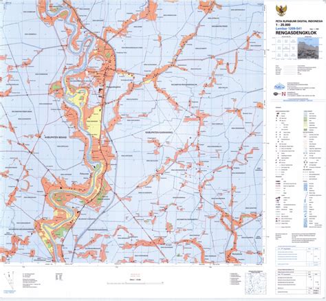 Rengasdengklok (1209-541) Map by Badan Informasi Geospasial | Avenza Maps