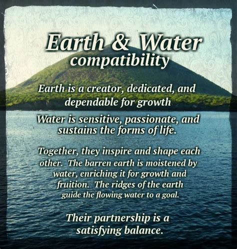 Earth Water signs compatibility | Earth signs, Spiritual crystals ...