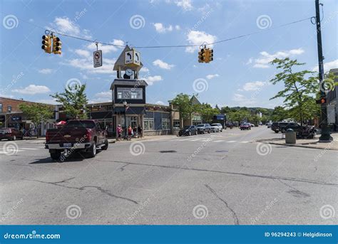 Boyne City Michigan editorial stock photo. Image of intersection - 96294243