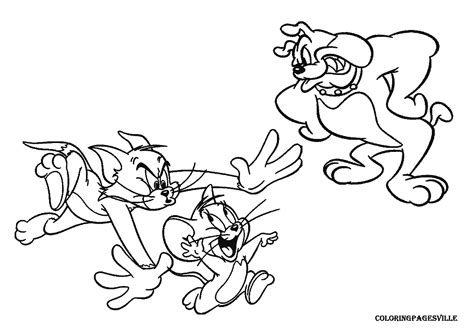 Tom And Jerry Spike Coloring Pages - Coloring Home