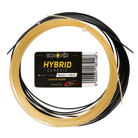 Buy Tennis-Point Hybrid Classic String Set Ecru, Black online | Tennis Point COM