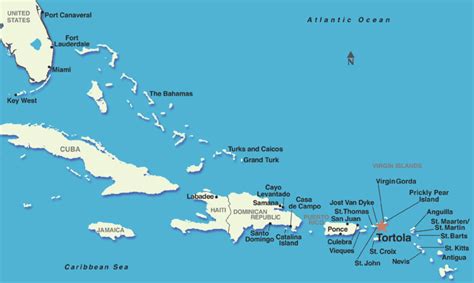 Tortola Map