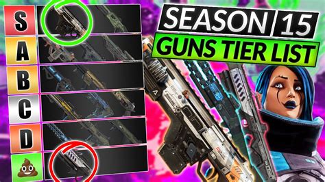 NEW WEAPONS Tier List for Season 15 - BEST and WORST GUNS RIGHT NOW ...