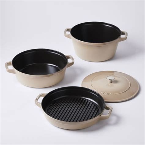 Staub Stackable 4-Piece Cast Iron Cookware Set, 5 Colors on Food52