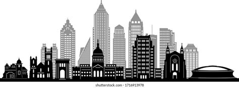 869 Atlanta Skyline Silhouette Images, Stock Photos, 3D objects, & Vectors | Shutterstock