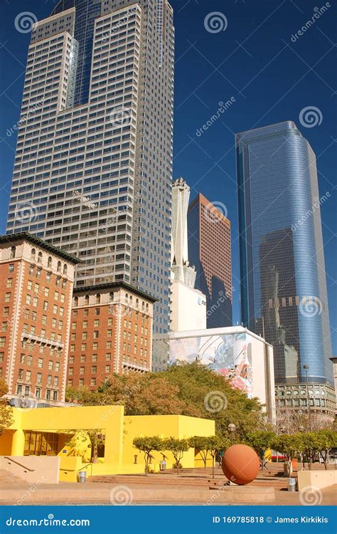 Pershing Square, Los Angeles Editorial Stock Photo - Image of icon ...