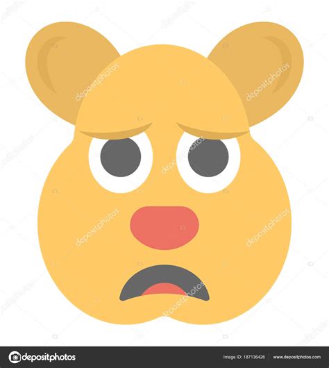 Rat Emoji Flat Icon Stock Vector by ©creativestall 187136426