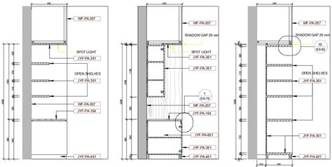 Section detail of the wardrobe presented in this AutoCAD drawing file ...