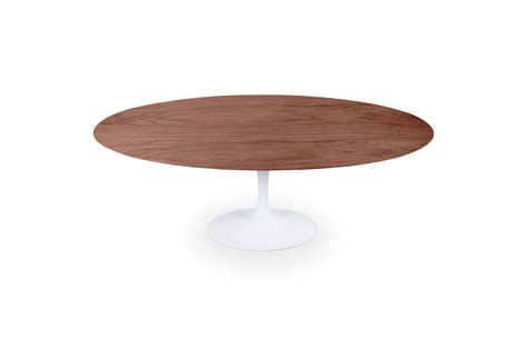 Replica Eero Saarinen Oval Tulip Dining Table – Walnut [ZUCA]