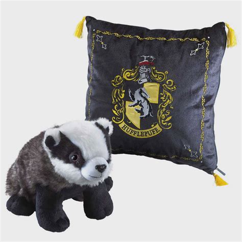 Plush Hufflepuff House Mascot Cushion | Noble Collection UK Wholesale