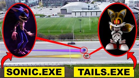 DRONE CATCHES TAILS.EXE AND SONIC.EXE RACING ON A HIGHWAY! | TAILS.EXE VS SONIC.EXE (MUST WATCH ...