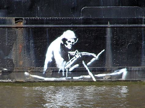 Banksy Graffiti ~ Rafacine Art