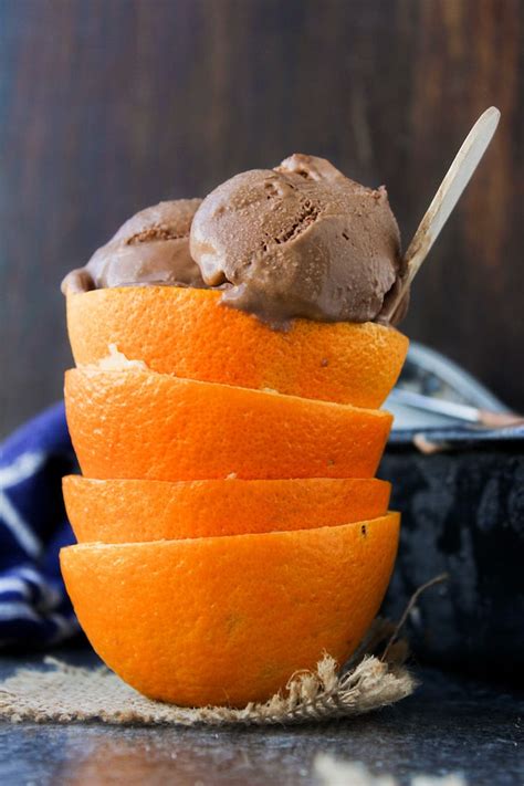 Chocolate Orange Ice Cream - A Saucy Kitchen