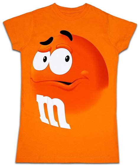 M&M's Chocolate Candy Character Face Juniors T-Shirt - Walmart.com