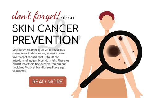 Melanoma and skin cancer prevention vector illustration 22694722 Vector ...