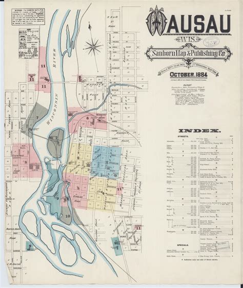 Map, Wisconsin, Wausau | Library of Congress