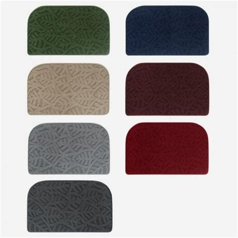 Half Round Door Mat, Non-Slip Welcome Entrance Way Rug, Durable Rubber Door Mats, Low-Profile ...