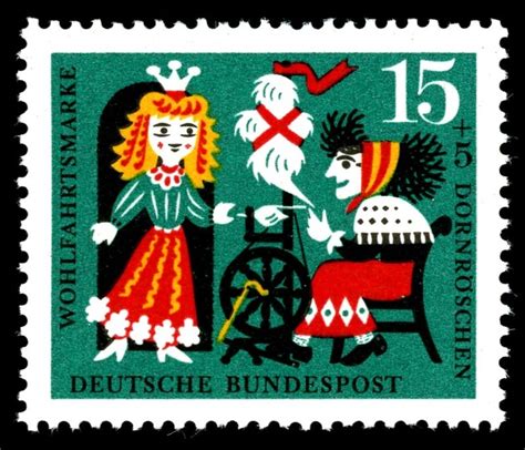 German Stamp, 1964, Design: Börnsen | Postage stamp art, Postage stamp collecting, German stamps