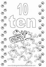 Number 10 Coloring Page sketch template