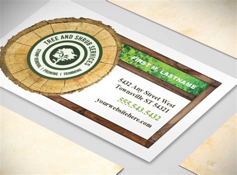 Tree Aborist Services Business Business Card Templates |MyCreativeShop.com