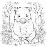 Wombat coloring Pages – Coloring Corner sketch template