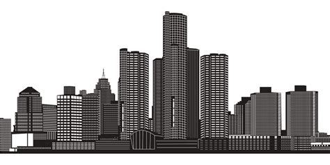 Download Detroit City Skyline, Detroit, City. Royalty-Free Vector ...