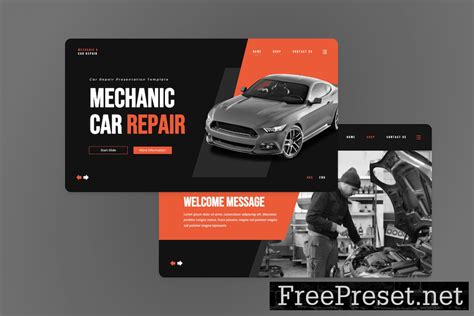 Ostero - Mechanic Car Repair Powerpoint Template Z7CSJ8Z