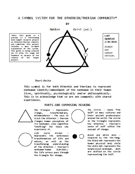 (PDF) A SYMBOL SYSTEM FOR THE OTHERKIN/THERIAN COMMUNITY | J Nøkken and ...