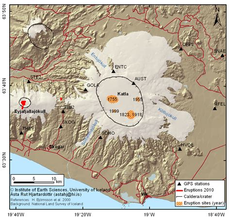 Map Volcano In Iceland | Volcano Erupt