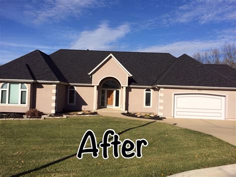 After. Owens Corning Onyx Black | Architectural shingles roof ...