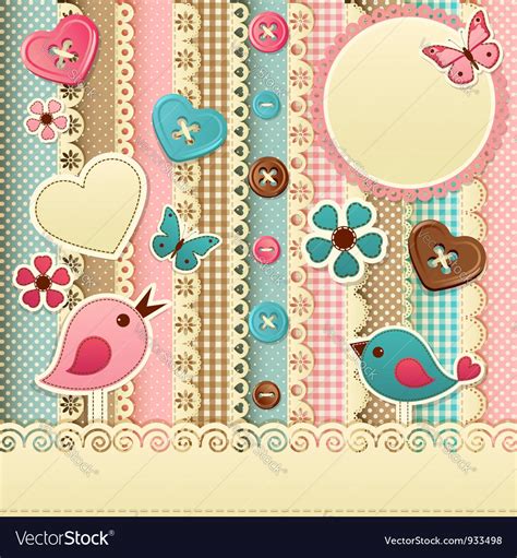 Scrapbook template Royalty Free Vector Image - VectorStock