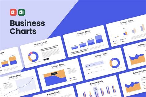 Business Charts PowerPoint Template | Presentation Templates ~ Creative Market