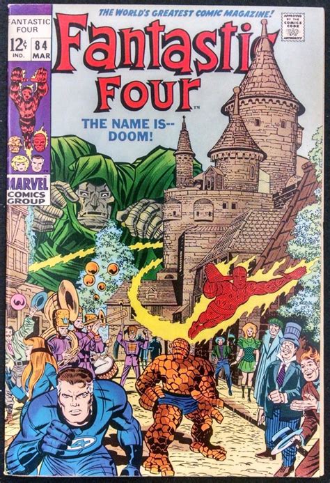 FANTASTIC FOUR #84 VF DR. DOOM COVER - Silver Age Comics