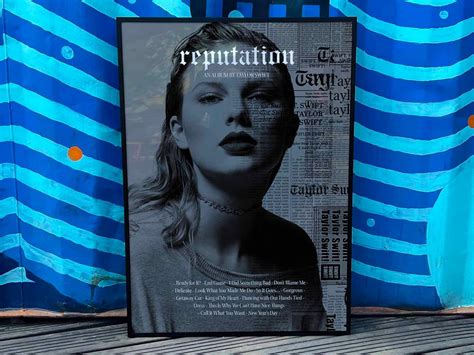 Taylor Swift reputation Album Cover Poster fac - Etsy