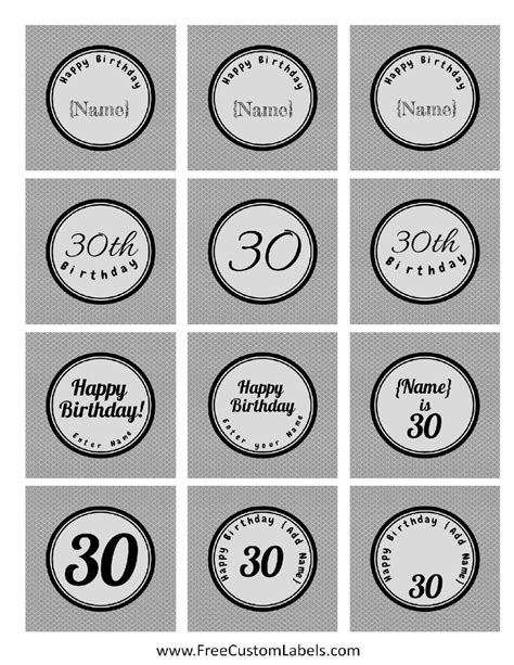 30th Birthday Cake Toppers