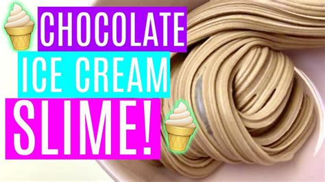 How to Make Chocolate Ice Cream Slime *DIY*| Fluffy Soft Serve Ice ...