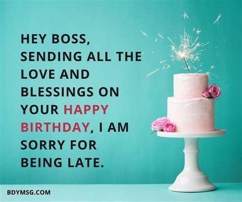 43 Belated Birthday Wishes For Boss - BDYMSG